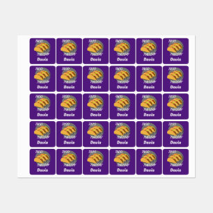 Diseño de martes de tacón - Etiqueta de ropa cuadr