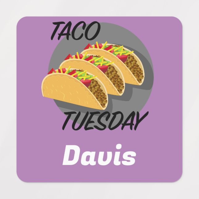 Diseño de martes de tacón - Etiqueta de ropa cuadr (Diseño 1)