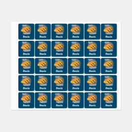 Diseño de martes de tacón - Etiqueta de ropa cuadr