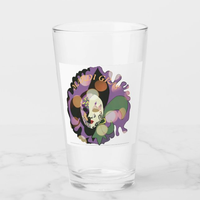 Diseño de máscaras de Mardi Gras Colorido (Anverso)