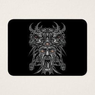 "Diseño de máscaras estéticas de cara de demonio"