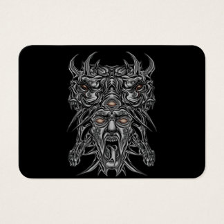 "Diseño de máscaras estéticas de cara de demonio"