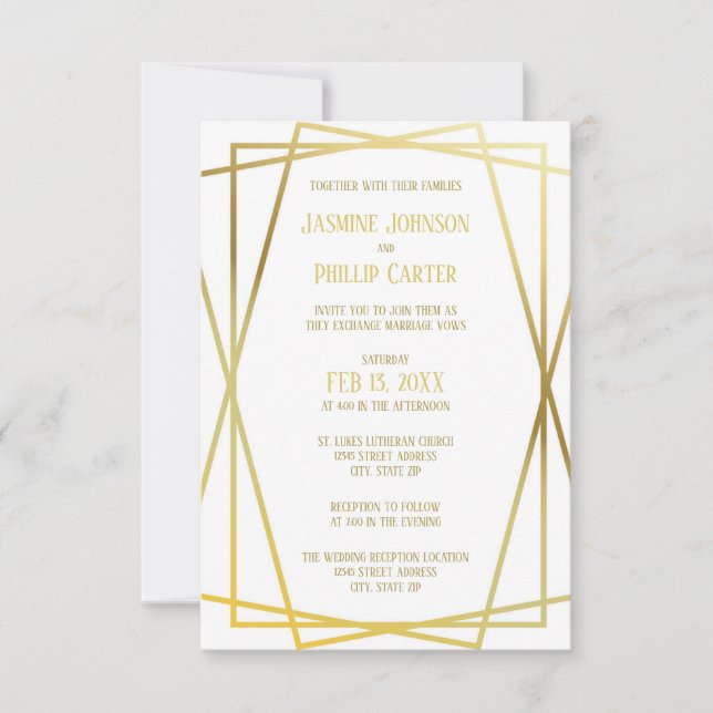 Diseño de medios - Invitación de Boda/recepción 3x (Anverso)