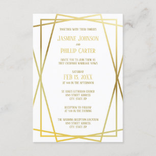 Diseño de medios - Invitación de Boda/recepción 3x