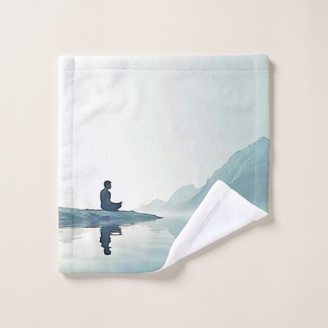 Diseño de Meditación Pacífica de Mountain Zen (Toallita)