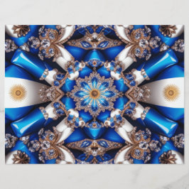 Diseño de membrete con colores argentinos