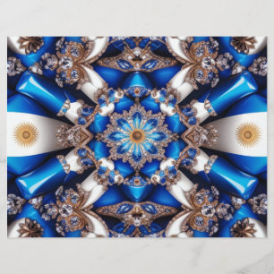 Diseño de membrete con colores argentinos