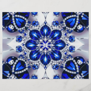 Diseño de membrete con colores blancos azules