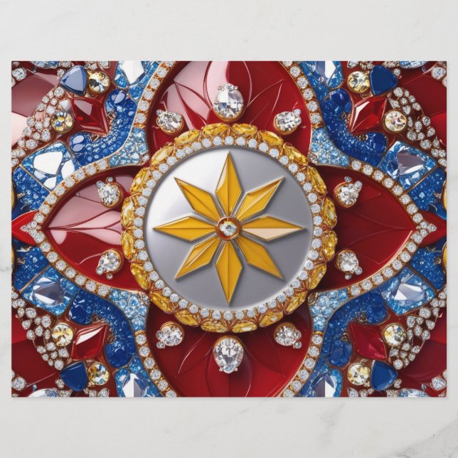 Diseño de membrete con colores colombianos (Anverso)