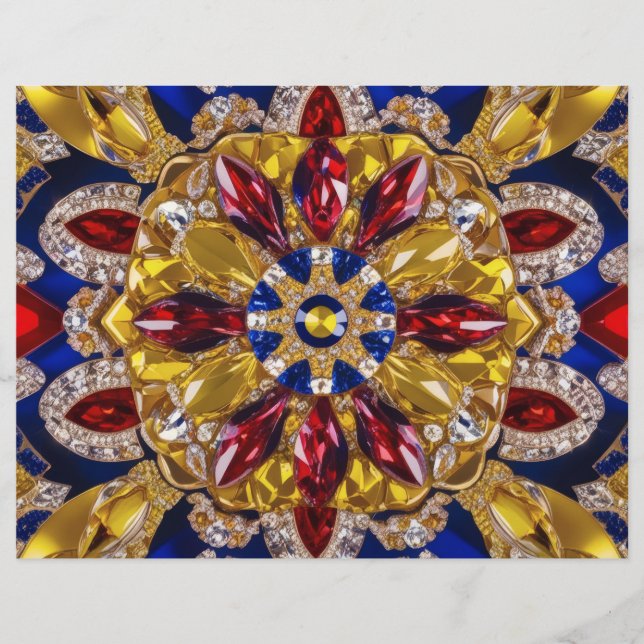 Diseño de membrete con colores colombianos (Anverso)