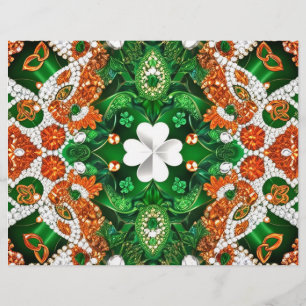 Diseño de membrete con colores de Irlanda