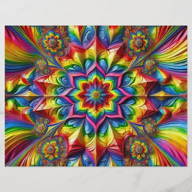 Diseño de membrete con colores LGBTQ (Anverso)