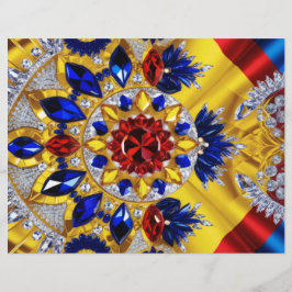 Diseño de membrete con colores rumanos