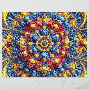 Diseño de membrete con colores rumanos