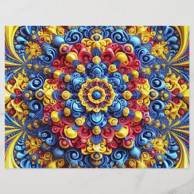 Diseño de membrete con colores rumanos (Anverso)