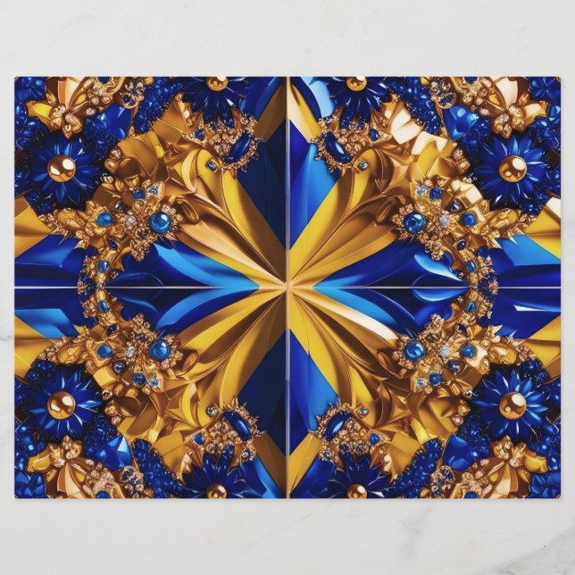 Diseño de membrete con colores suecos (Anverso)