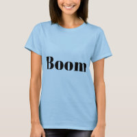 Diseño de moda auténtico Boom mejor camiseta