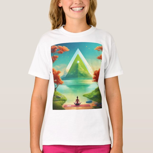 diseño de moda chica camiseta (Anverso)