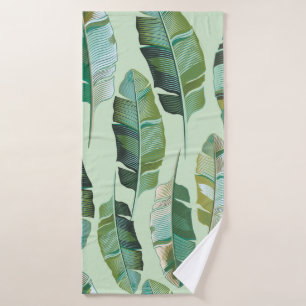 Diseño de moda con plantas de plátanos tropicale