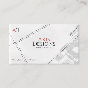 Diseño de modelo de tarjeta de visita de arquitect