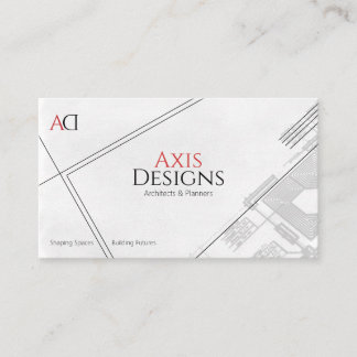 Diseño de modelo de tarjeta de visita de arquitect