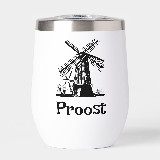 Diseño de Molino de Viento Holandés (Frente)