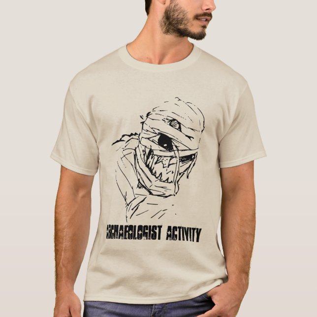 Diseño de momias camiseta básica masculina (Anverso)