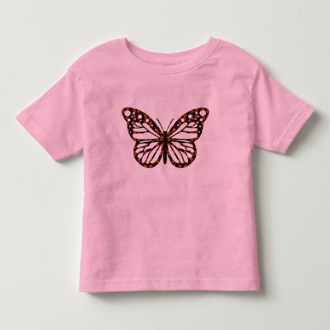 Diseño de monarca de mariposa - Todler Fine Jersey (Anverso)