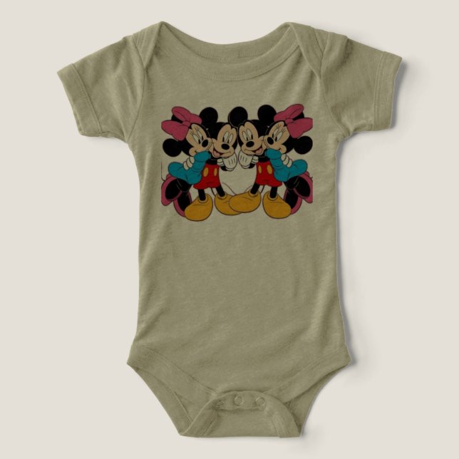 Diseño de mono colorido camiseta de bebé (Diseño delantero )