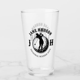 Diseño de monograma de golf femenino elegante