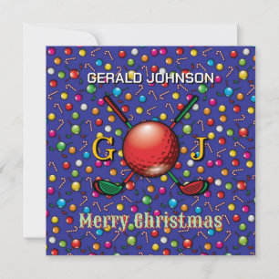 Diseño de monograma de Navidad personalizado para 