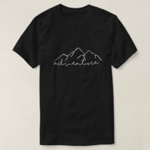 Diseño de montaña con estilo de camiseta gráfica d
