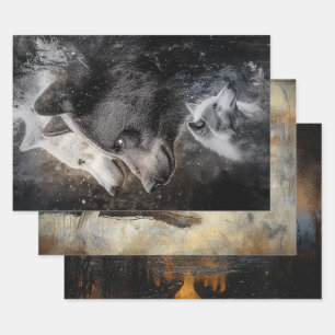 Diseño de Moose 3 de águila del oso de papel de en