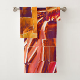 Diseño de mosaico abstracto de aceite de naranja r