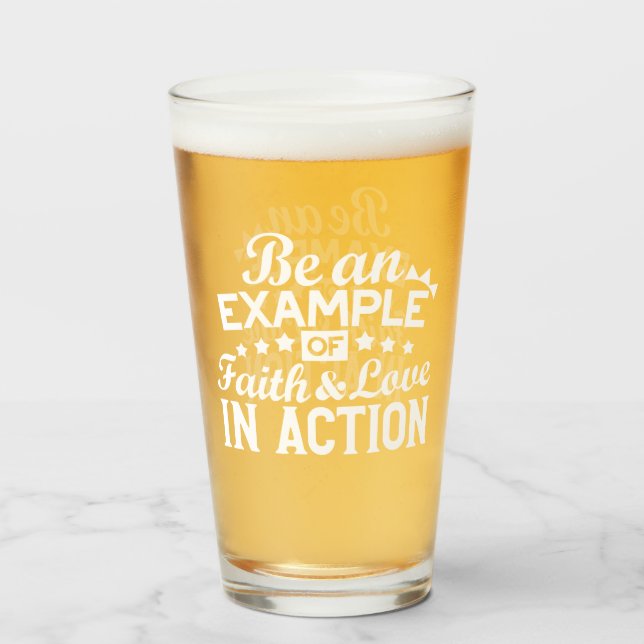 Diseño de motivación cristiana - Fe, amor y acción (Anverso (lleno))