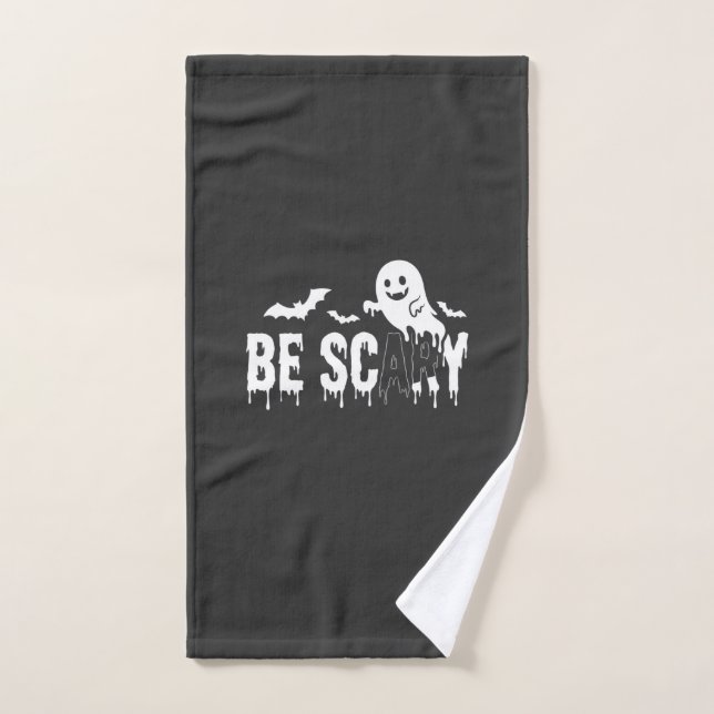 Diseño de murciélago fantasma aterrador de Hallowe (Toalla de mano)
