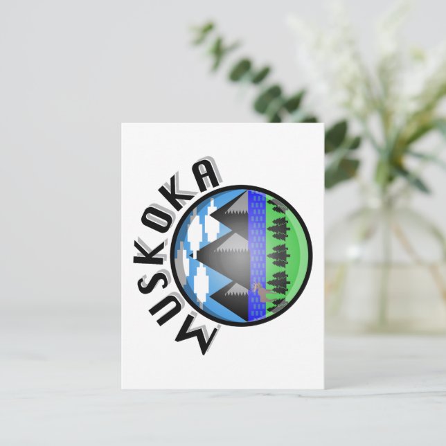 Diseño de Muskoka - Postal (Anverso de pie)