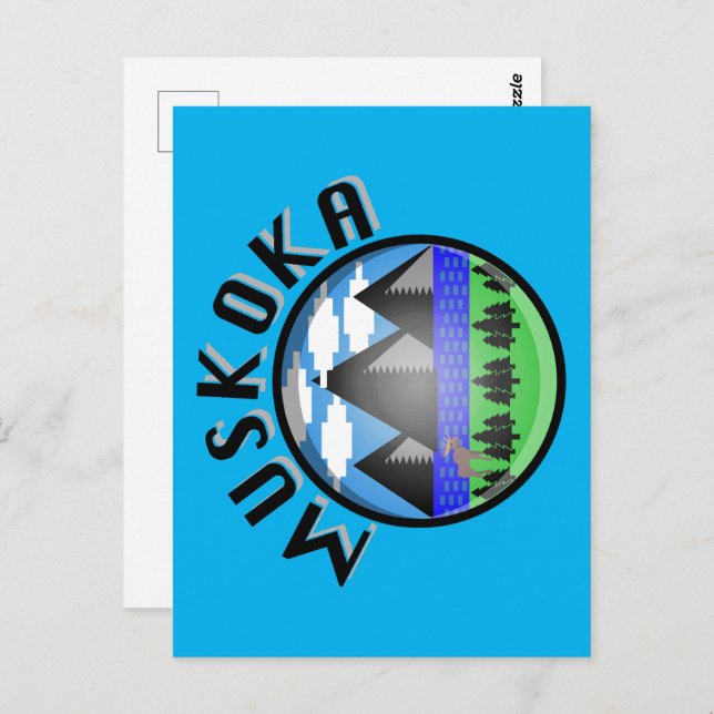 Diseño de Muskoka - Postal (Anverso / Reverso)