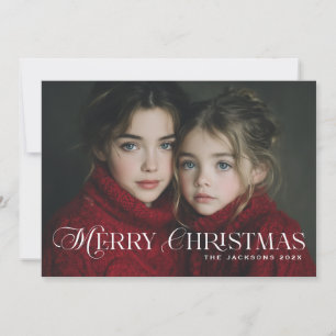 Diseño de Navidad alegre Chic con letra