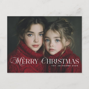 Diseño de Navidad alegre Chic escrito a mano