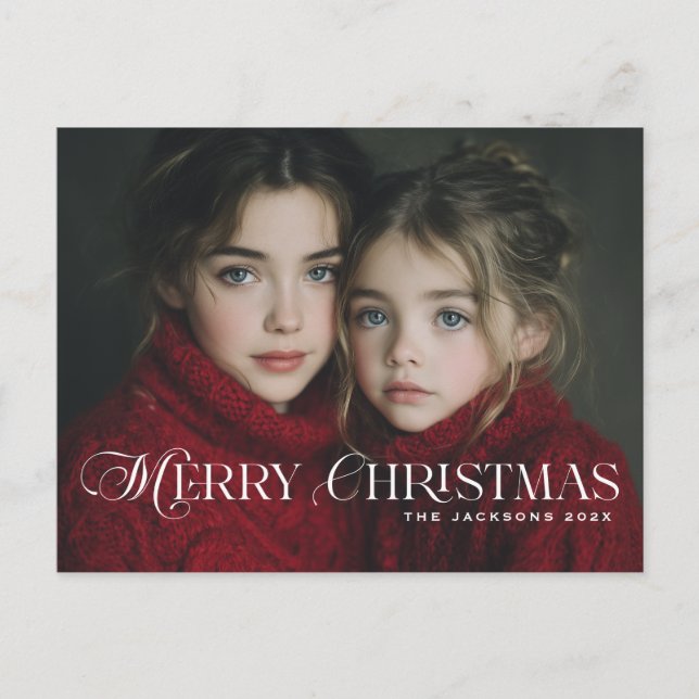 Diseño de Navidad alegre Chic escrito a mano (Anverso)