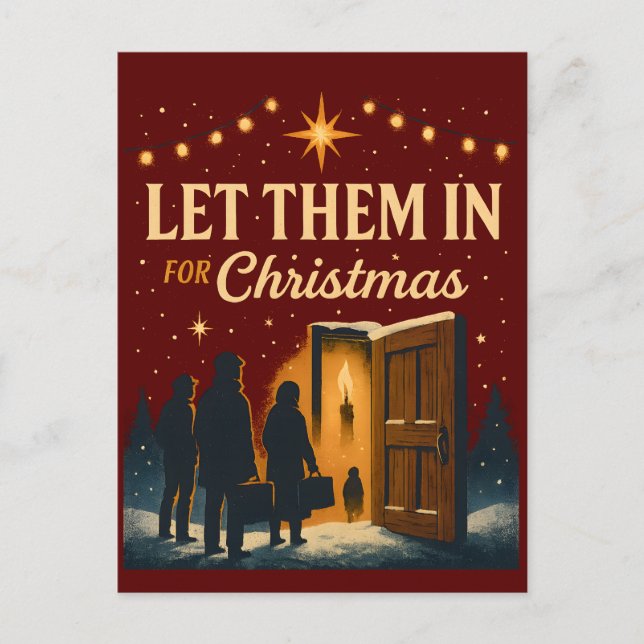 Diseño de Navidad Déjalos Entrar (Anverso)