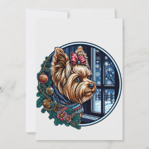Diseño de Navidad Yorky para todos.