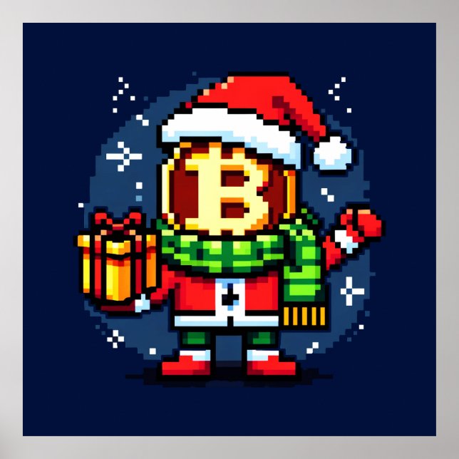 Diseño de Navidades de arte Pixel graciosos de la  (Frente)