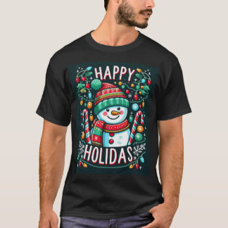 Diseño de navidades de camisetas oscuras y negras