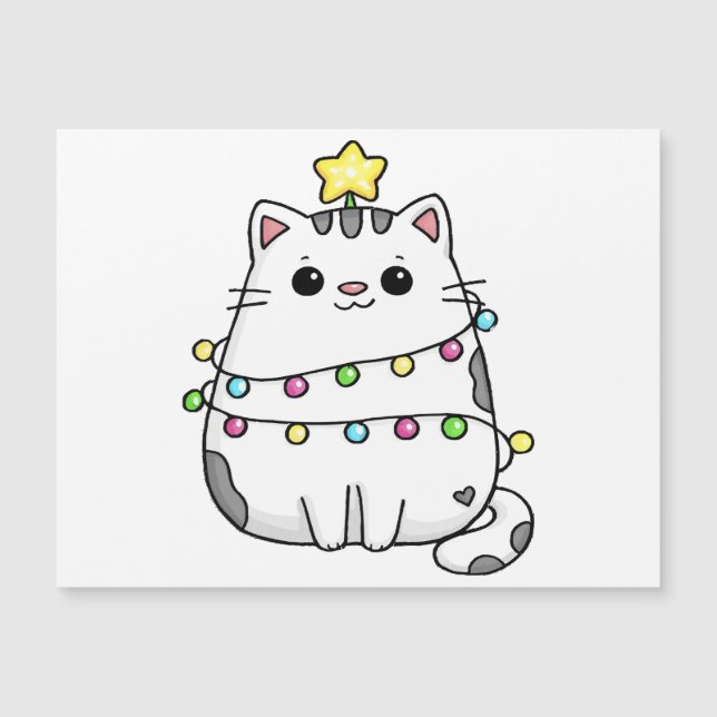 Diseño de Navidades de felino (Anverso)