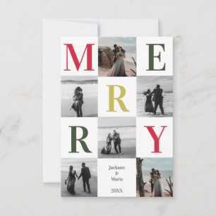 Diseño de Navidades fotográficos Merry Multi