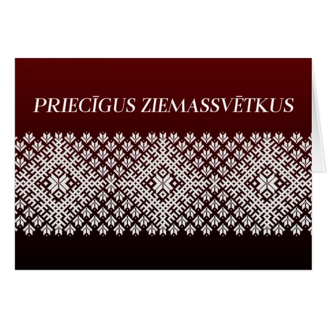 Diseño de Navidades letones Pricigus Ziemassvetkus (Anverso (Horizontal))