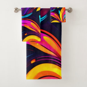 Diseño de Neon Fire con Iconos feroces