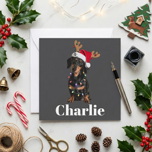 Diseño de nombre de luces de Navidad con sombrero 